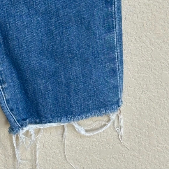 Madewell The High-Rise Slim Crop Boyjean Women’s 26 Medium Blue Raw Hem - Picture 5 of 11